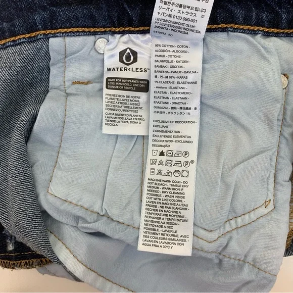 Levi’s 501 Women’s High Rise Button Fly Cutoff Denim Jean Shorts Size 34 - Picture 4 of 11